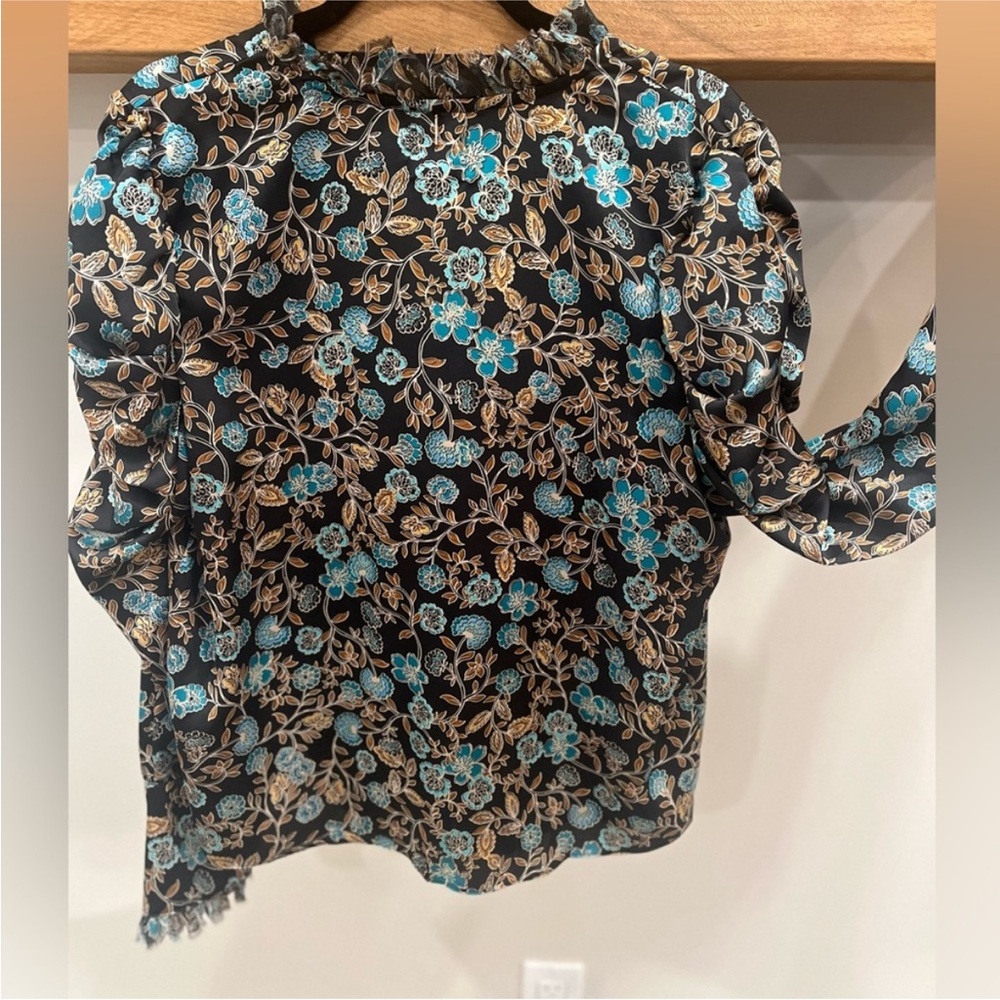 NWT Misa Los Angeles ‘Garance’ Floral Blouse sz L 8 10 12 - Picture 3 of 5